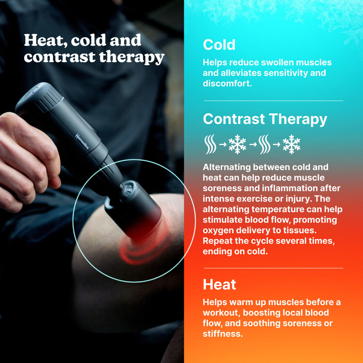Homedics NOVO+ Hot & Cold Massage Gun