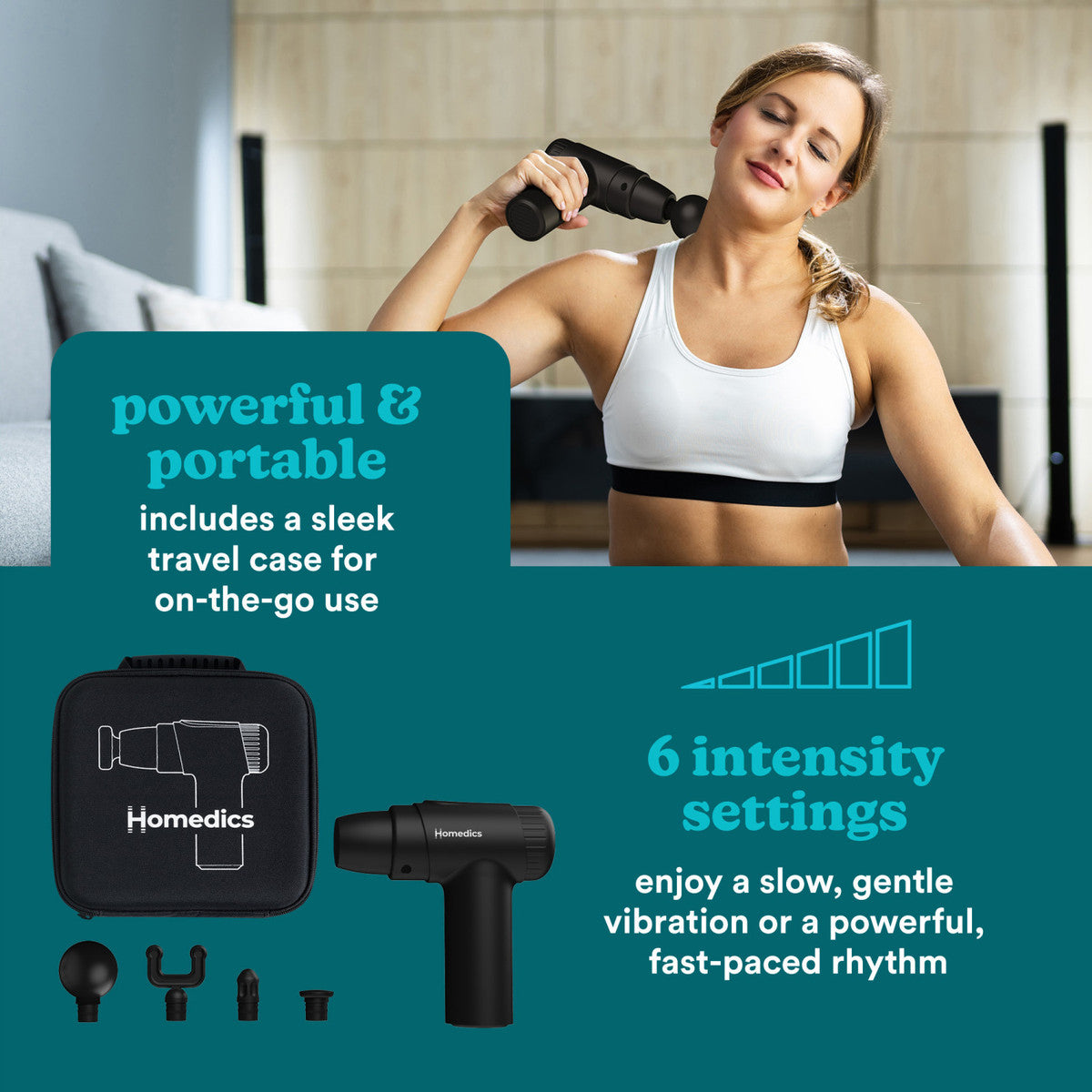 Homedics NOVO Mini Massage Gun